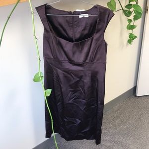 Calvin Klein Satin Finish Brown Cocktail Dress 10